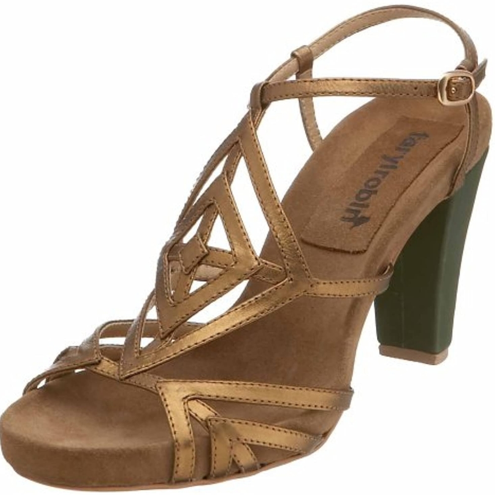 Farylrobin Bronze Heels size 8